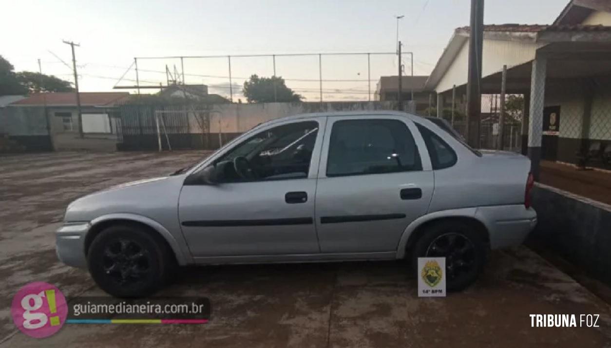 Veículo usado por grupo armado e veículo roubado é apreendido pela PM em Medianeira