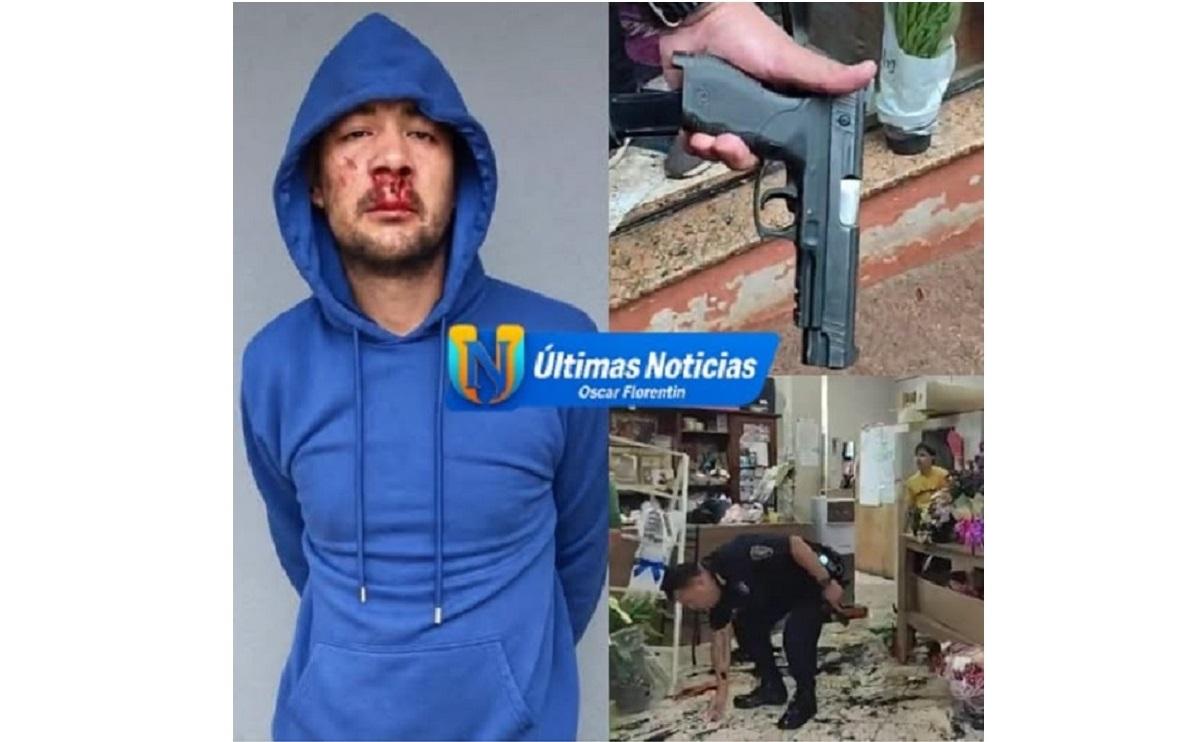 Vítimas reagem ao assalto, duas mulheres são baleadas e suspeito acaba preso em Ciudad del Este